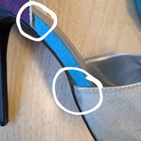 Fredrick's of Hollywood Colorblock Heels 8 - Picture 11 of 12